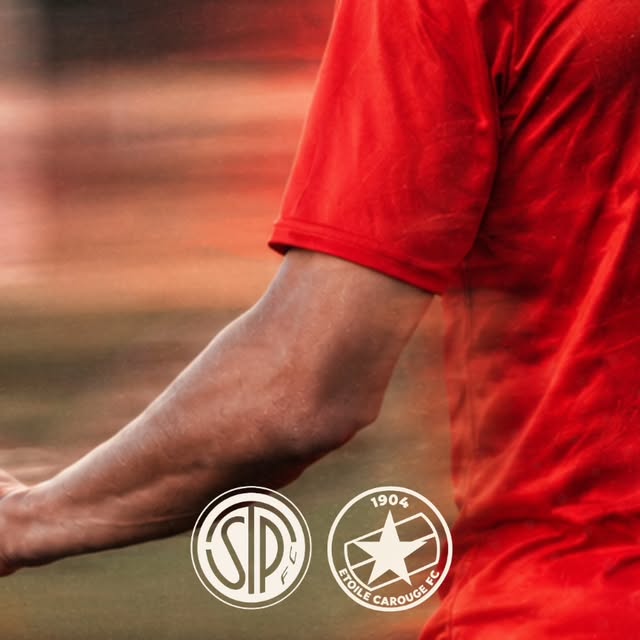 Visuel annonçant le match de championnat entre le FC Saint-Paul et Étoile Carouge II